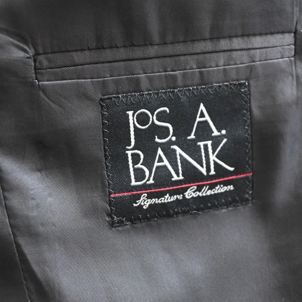 Jos A Bank 39R 32x32 Gray 100% Wool Gordon‎ Mens Jacket Pants Suit